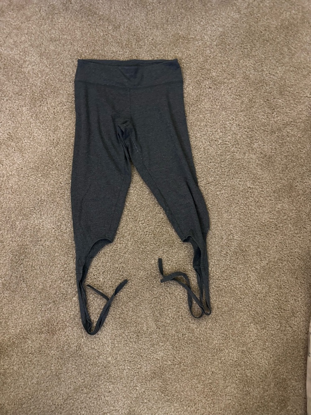 PINK Victoria's Secret Charcoal Leg Tie Capris